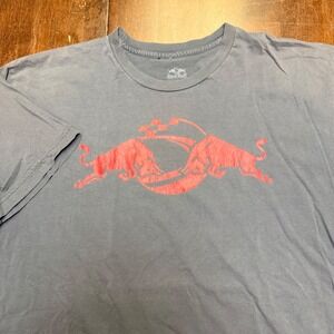 Red Bull Racing Team T-Shirt Mens XL Grey Faded Graphic Tee USA Made